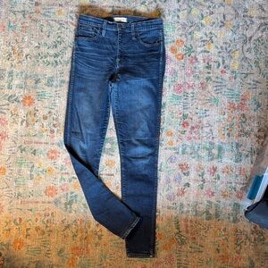 Madewell Women's 29 Tall 10” High Riser Skinny Jeans